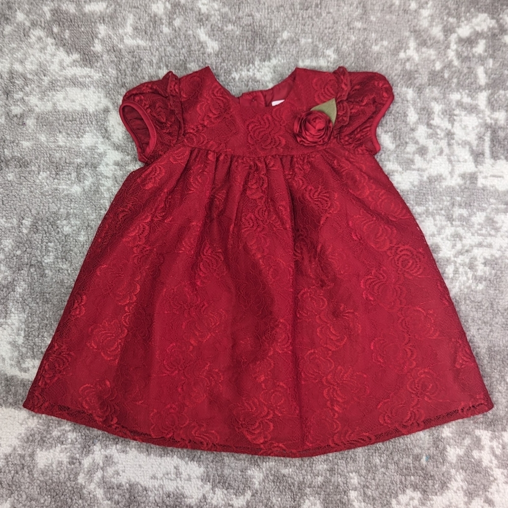 Red Lace Toddler Dress